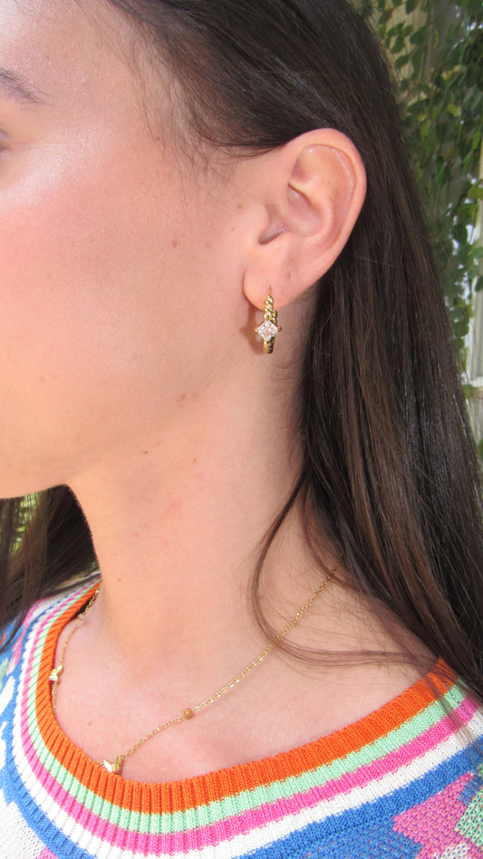 Kay Rhinestone Hoops